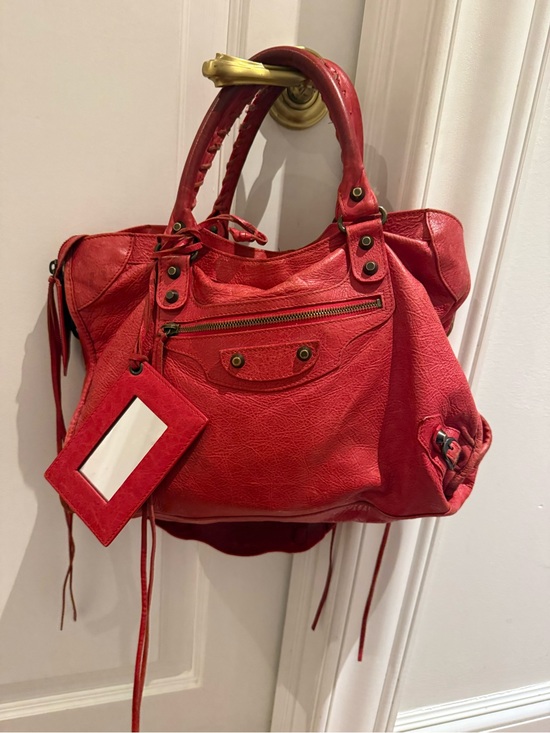 Balenciaga Handbags - Authentic Balenciaga Red City Bag